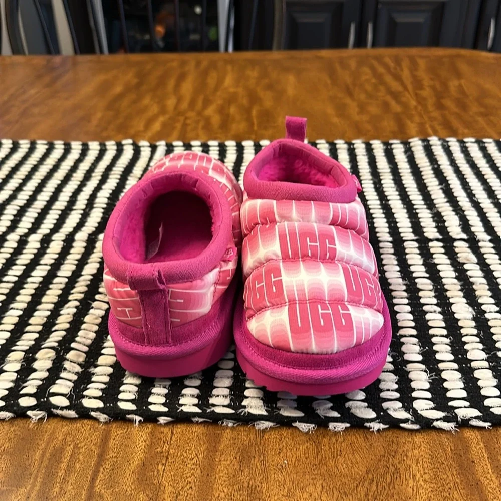 Ugg Kids' Tasman LTA Wavelength Textile Clogs in Rock Rose/White, Size 4